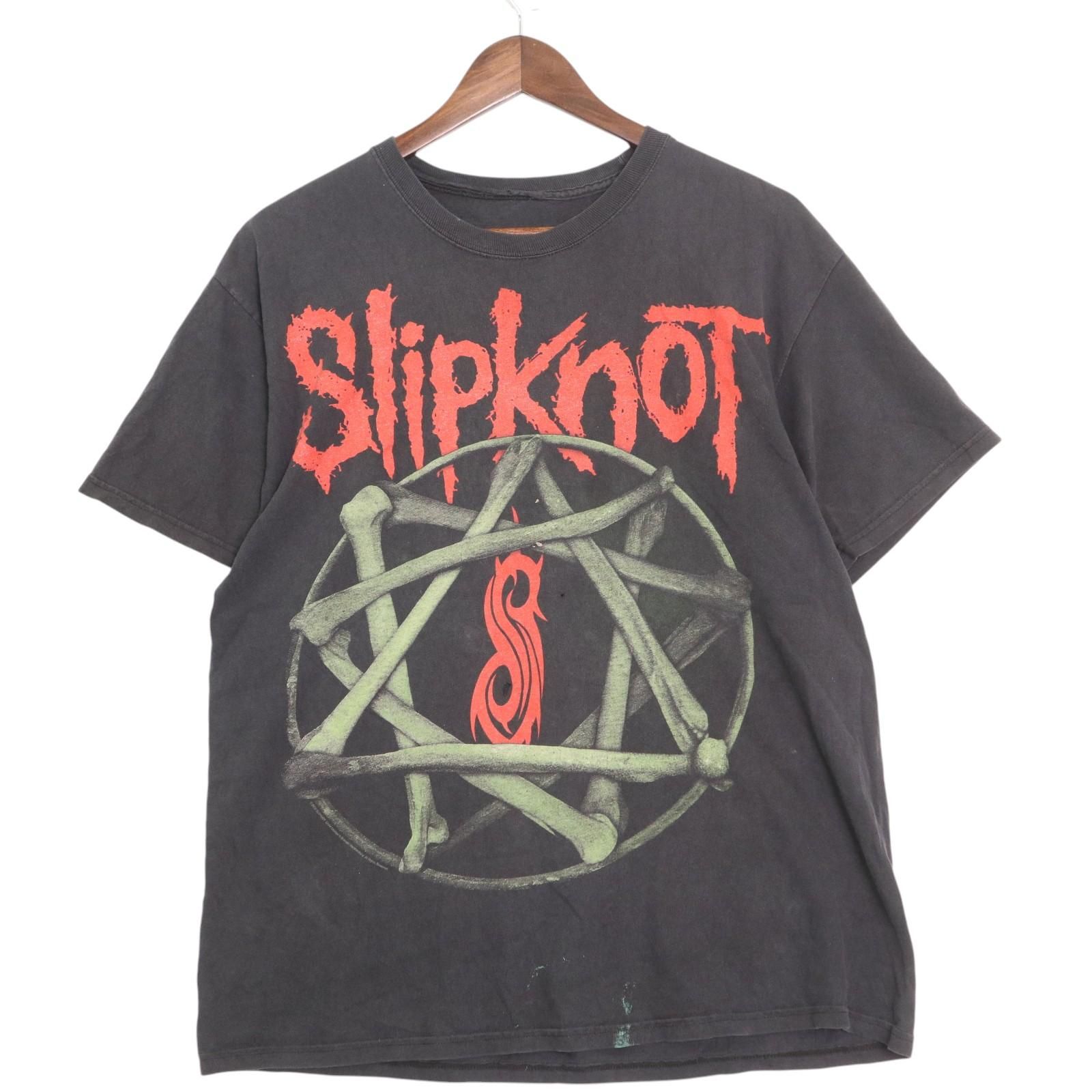 00年代 SlipKnot スリップノット 半袖Tシャツ バンド ブラック(メンズ 