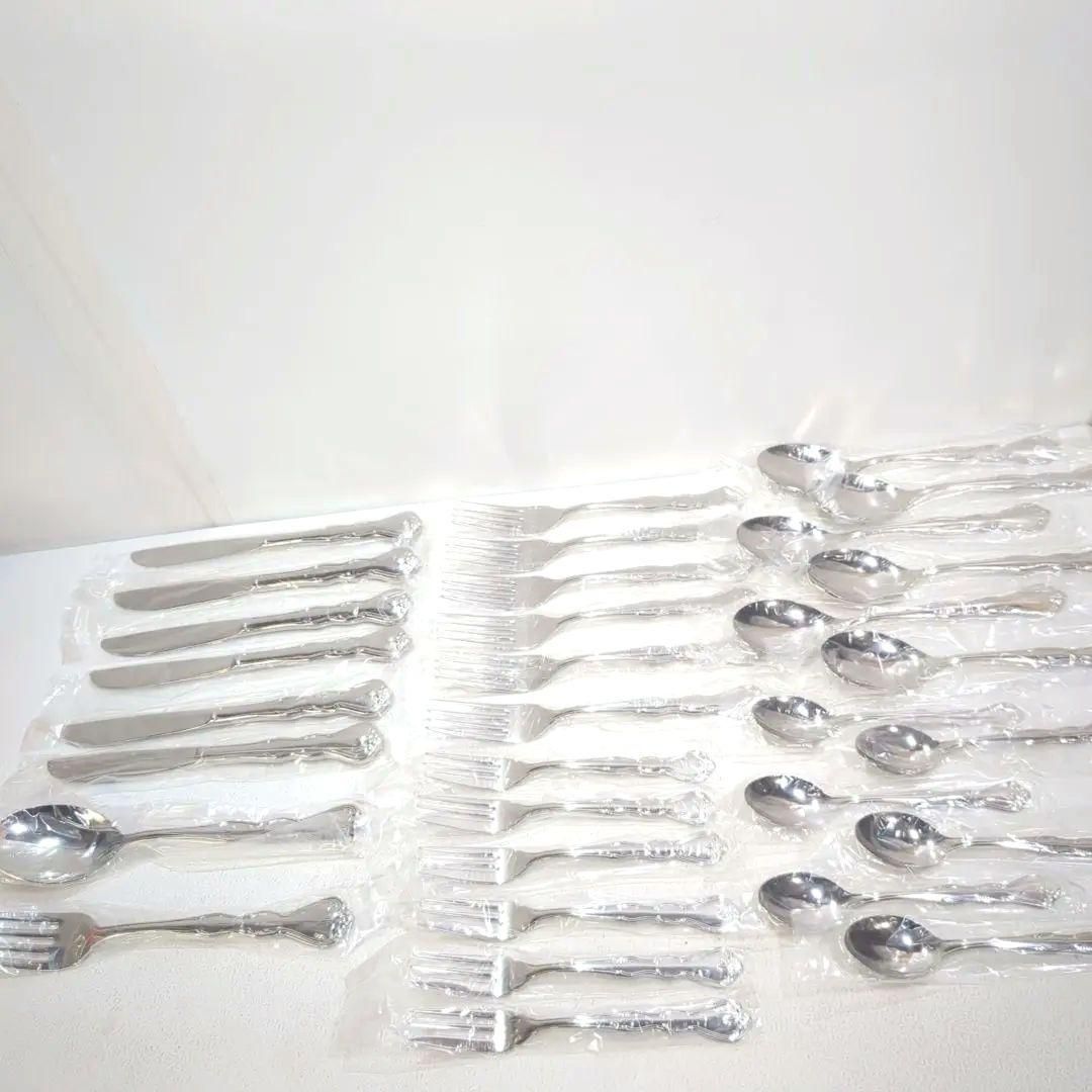 ノリタケ カトラリー スプーン フォーク ナイフ 18-8 sylvia 32本