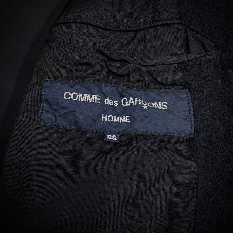 COMME des GARCONS HOMME 07AW ウール縮絨2Bテーラードジャケット ブルゾン コート Archive コムデギャルソンオム メンズウールキュプラ生産国