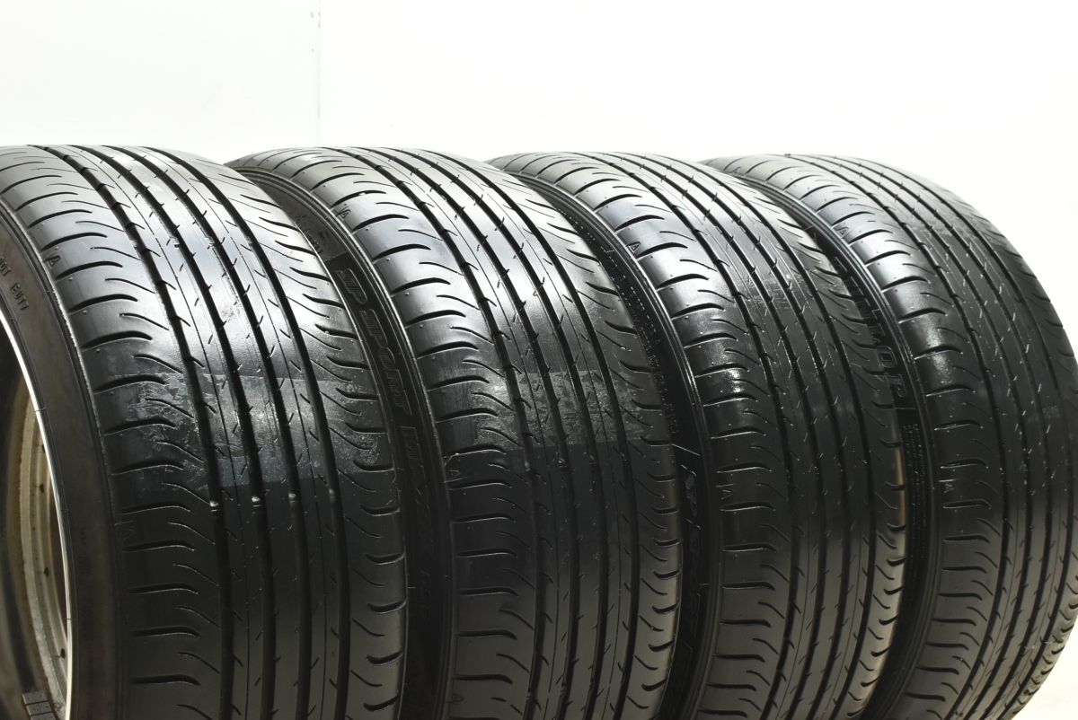 【美品 2ピース】WEDSマーベリック 1307M 18in 8.5J +38 PCD114.3 2021年製 ダンロップ 225/40R18 GRヤリス GRカローラ シビック 即納可能