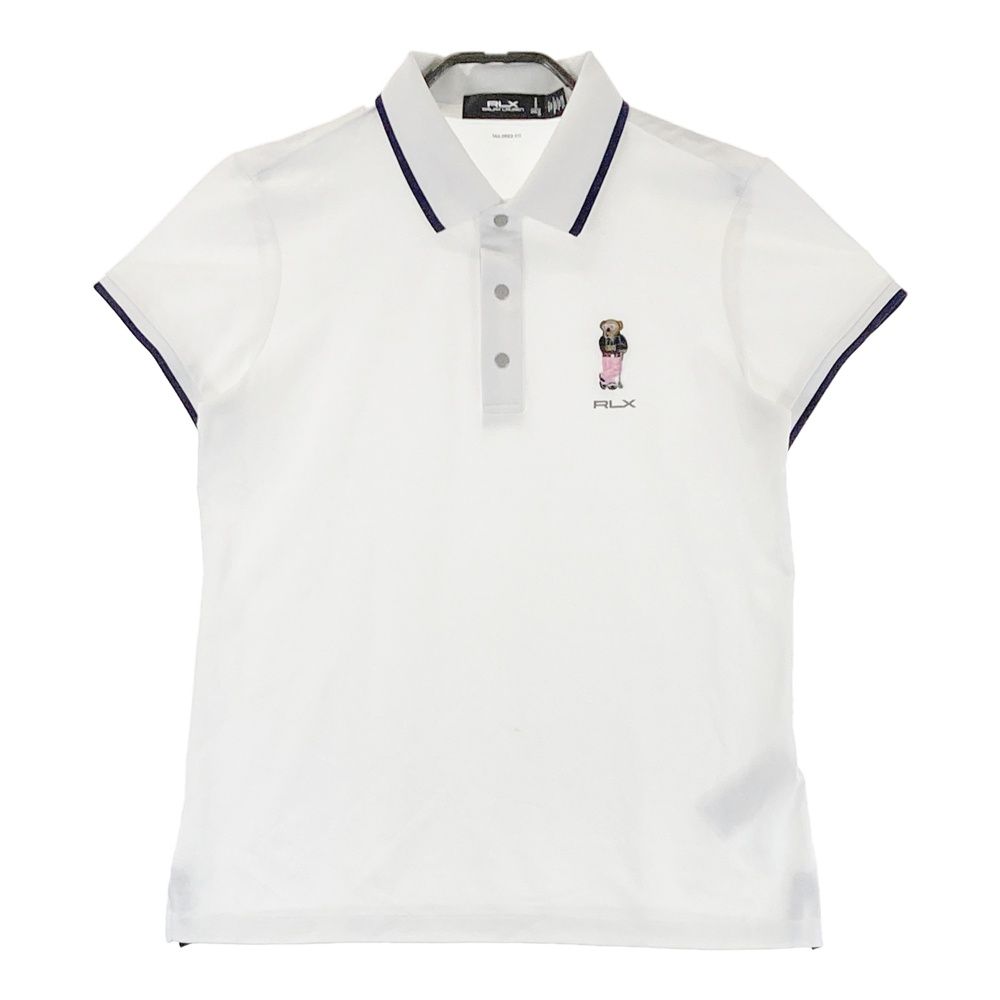 サイズ：S RLX ラルフローレン 半袖ポロシャツ ベア ホワイト系