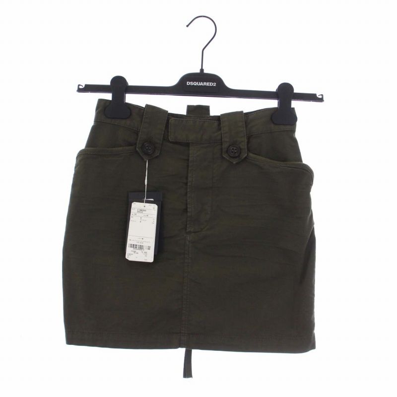 ディースクエアード DSQUARED2 22SS バックジップ タイトスカート ミニ  
