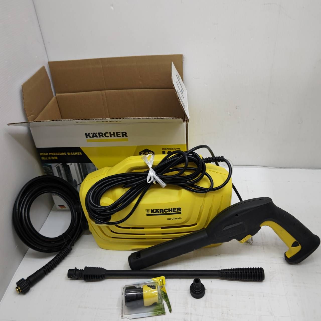 h59665　KARCHER　高圧洗浄機 K 2 クラシック 未開封 KARCHER K2 CLASSIC 軽量＆コンパクトタイプ　美品