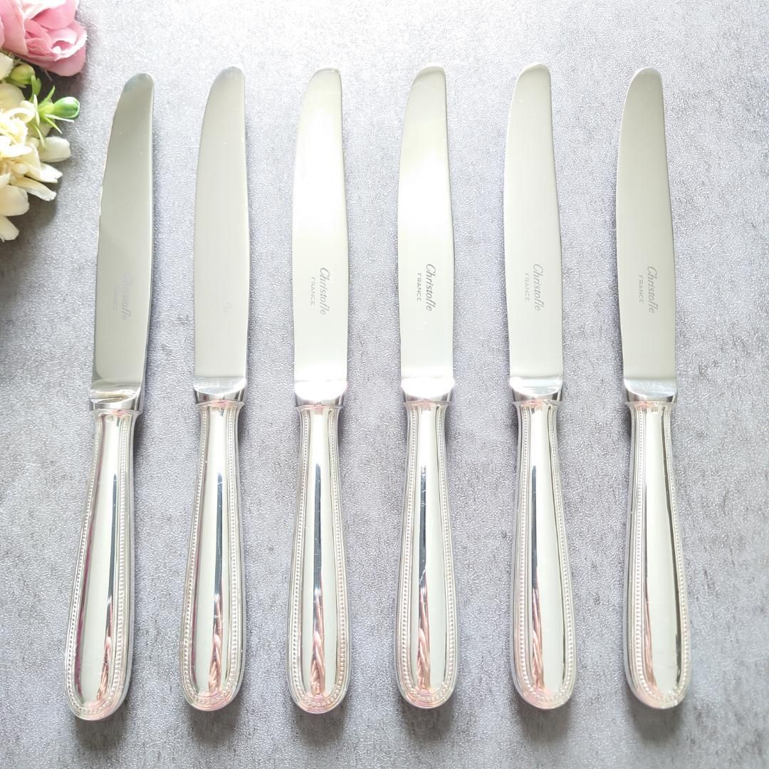 クリストフル パール デザートナイフ 6点