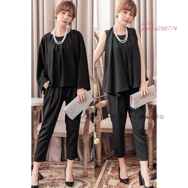 パーティードレス 結婚式 ドレス パンツドレス お呼ばれドレス 20代30代40代50代 パンツスタイル 3WAY フ ケープドレス yan5a250774 NICORILABO_COM