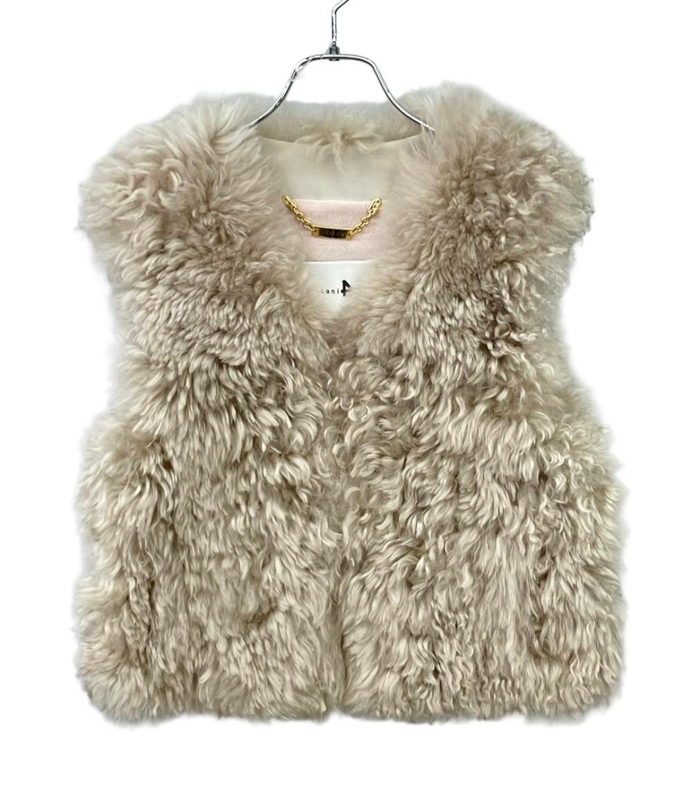 マンゾーニ24 羊ファー ジレ レディース SIZE 40 S manzoni24