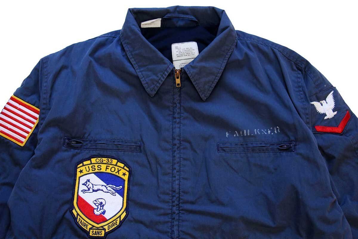 美品！良サイズ80s US NAVY米軍実物 ユーティリティサブマリンジャケット 美品！良サイズ80s US NAVY米軍実物 ユーティリティサブマリン