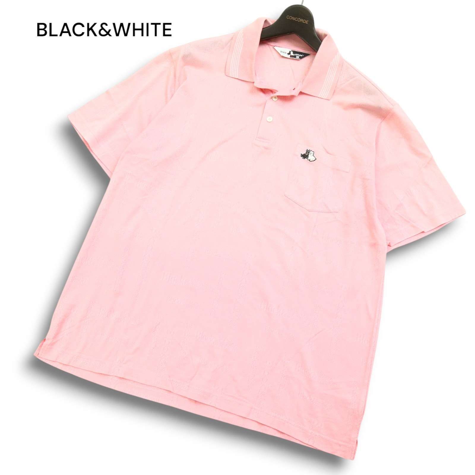 BLACK&WHITE ブラック＆ホワイト ゴルフ 春夏 ジャガード ロゴ総柄