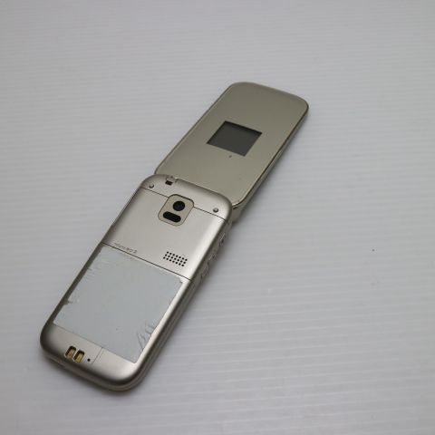 良品中古 F-01G らくらくホン ベーシック4 ゴールド 即日発送