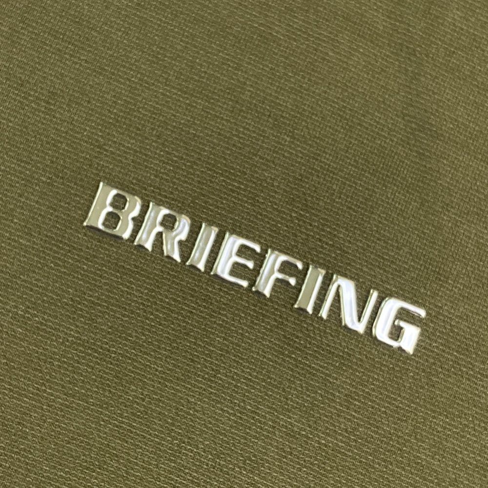 サイズ：L BRIEFING GOLF ブリーフィング 半袖ポロシャツ カーキ