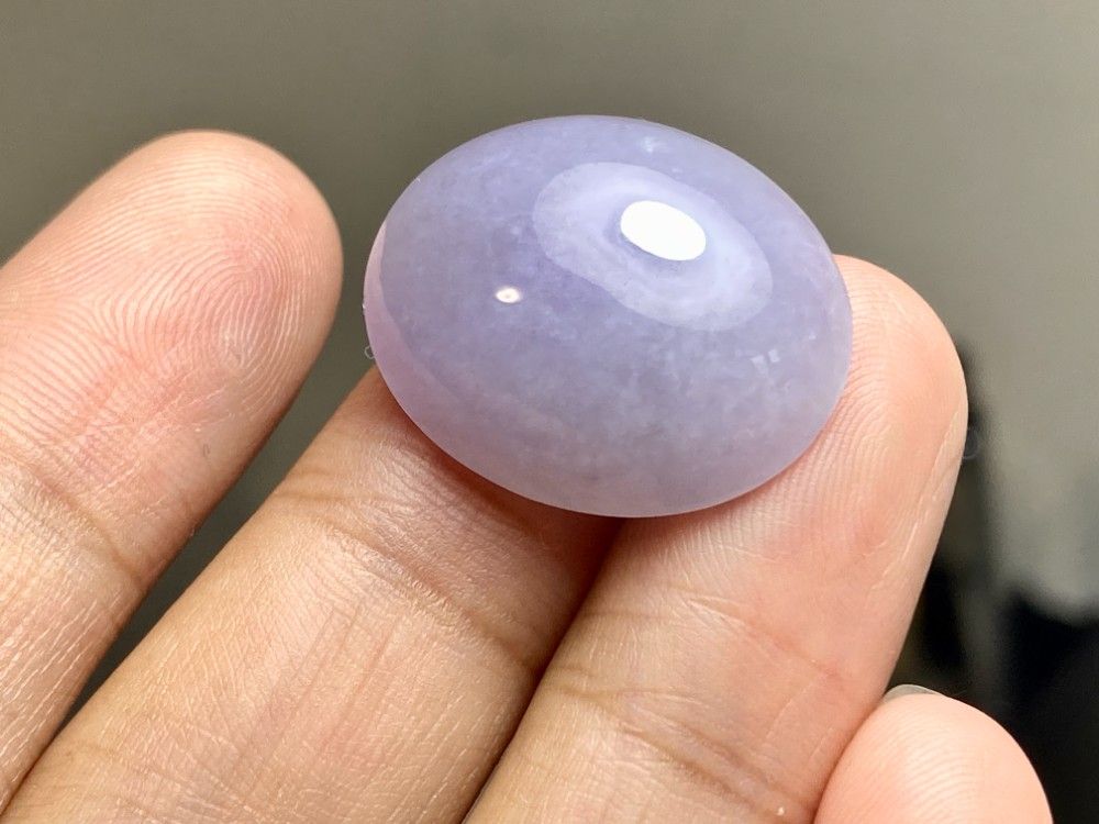 RS10-184 超大粒 糯氷種 ラベンダー ミャンマー産 天然 A貨 本翡翠 ルース 硬玉 ジェダイト