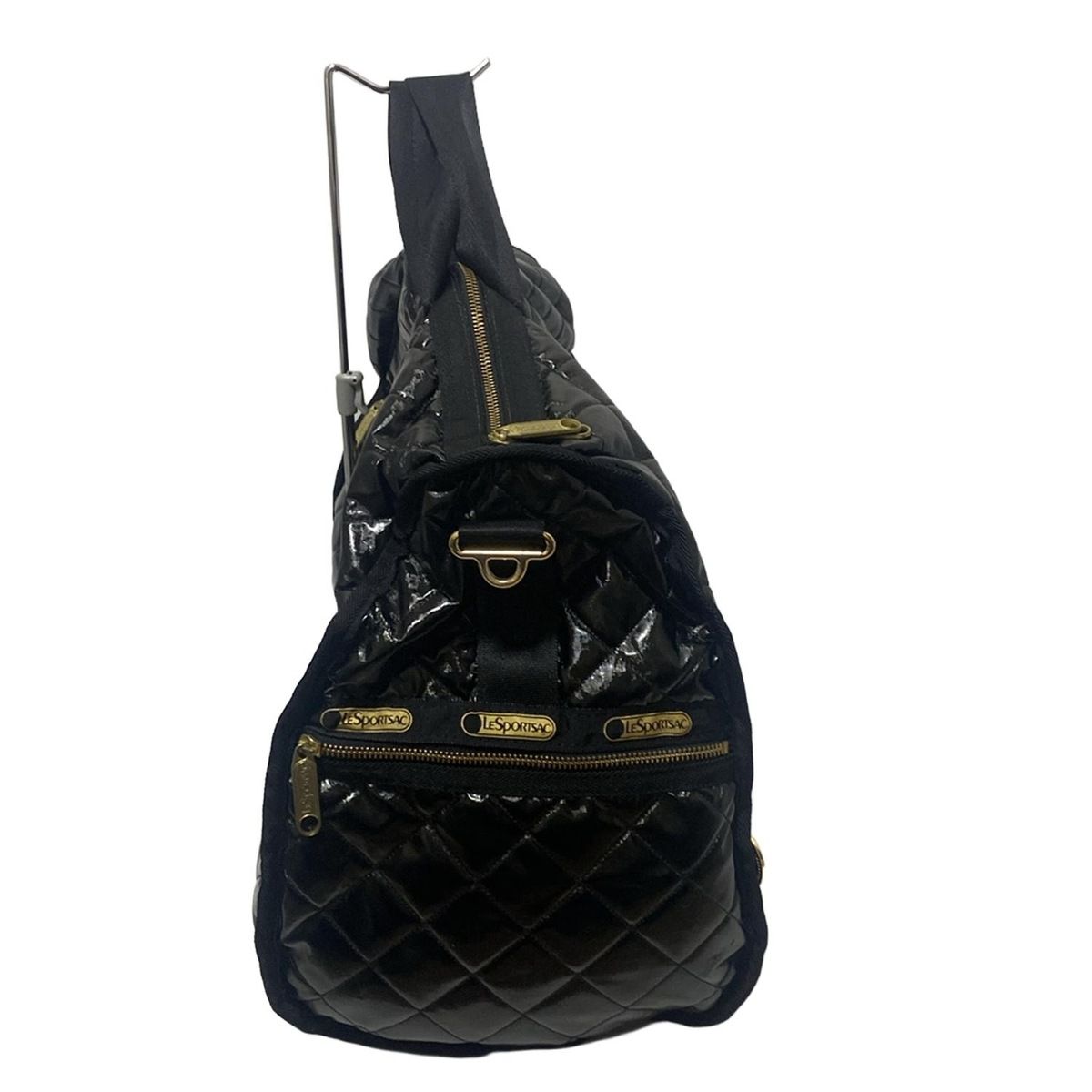 LESPORTSAC(レスポートサック) ボストンバッグ - 黒×ゴールド