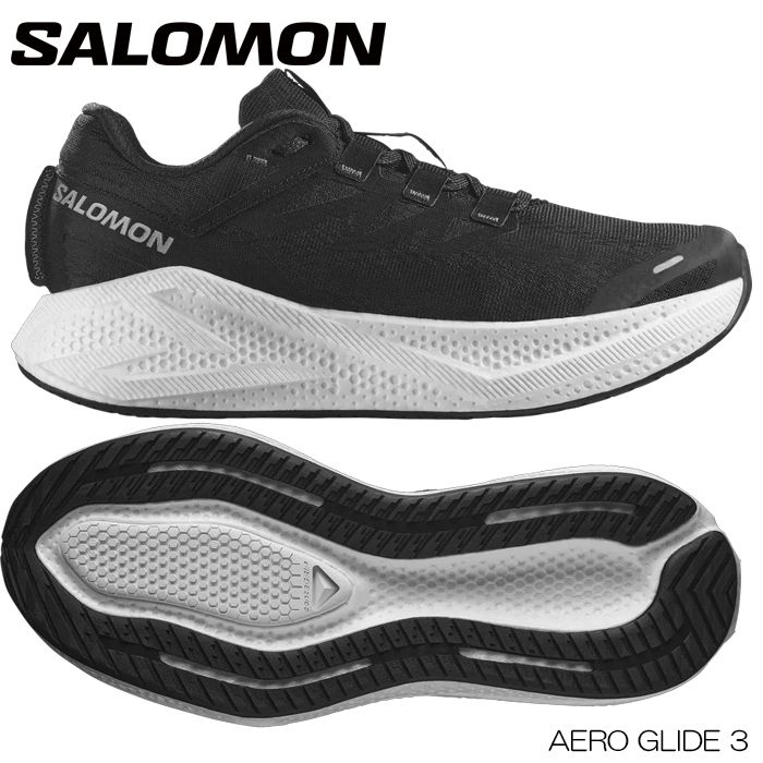 ランニングシューズ メンズ サロモン SALOMON AERO GLIDE 3 エアログライド3 L47756700 クッション性 軽量 厚底 日本