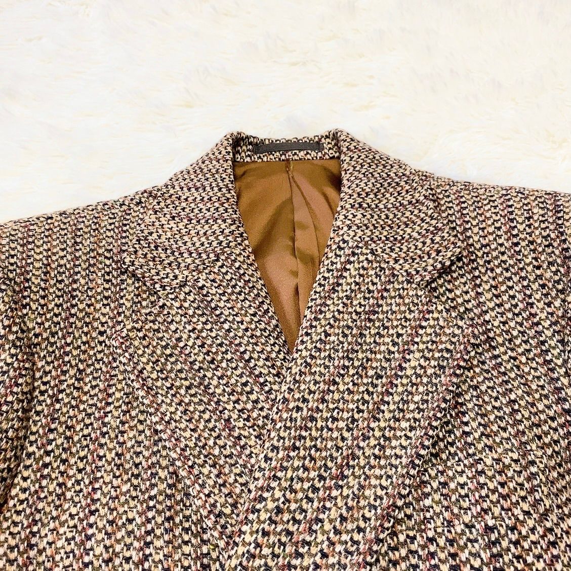 ご予約品】 ハリスツイード GINZA yajima テーラードジャケット ウール ご予約品】 ハリスツイード GINZA yajima テーラードジャケット ウール