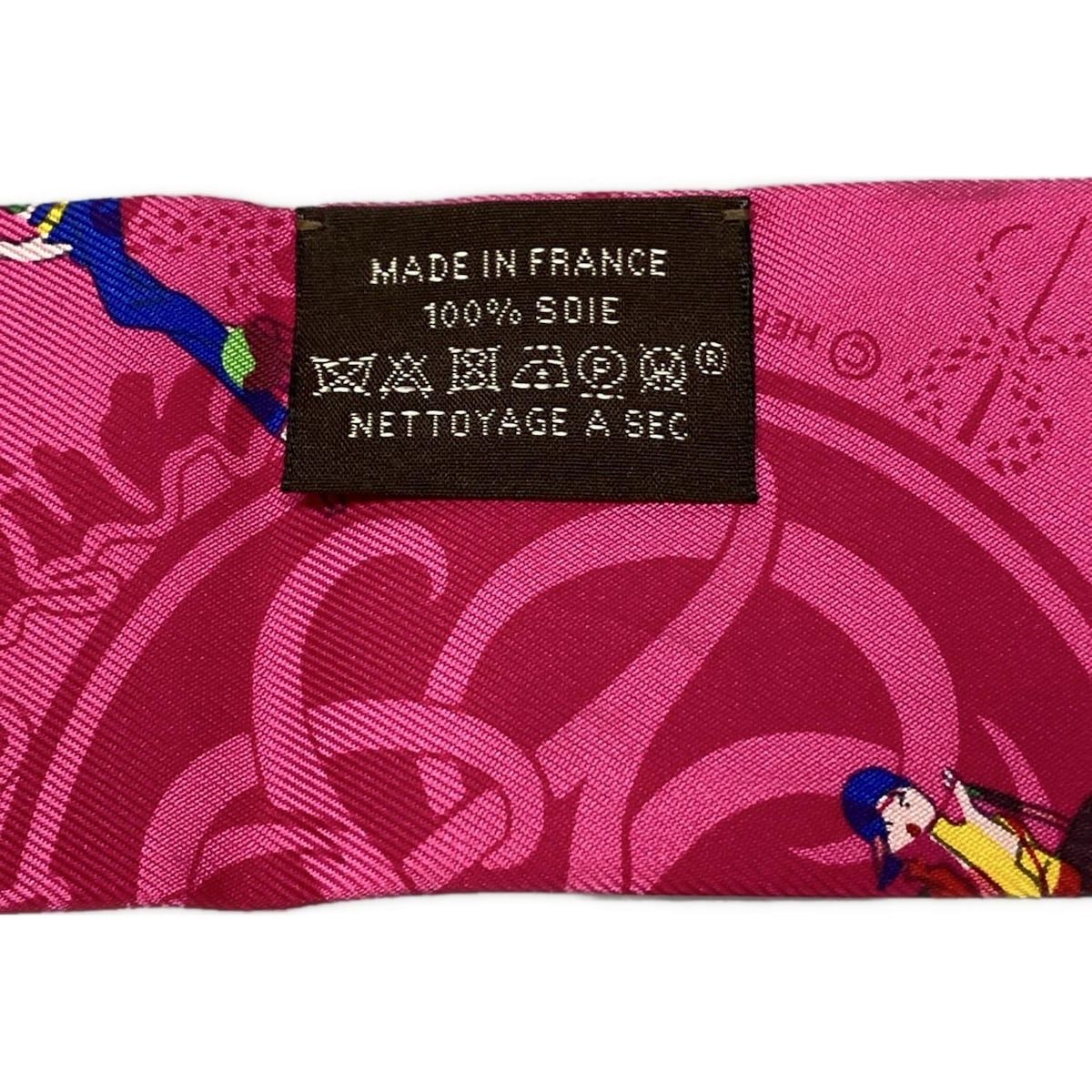 HERMES(エルメス) スカーフ ツイリー ピンク×マルチ エクリプス