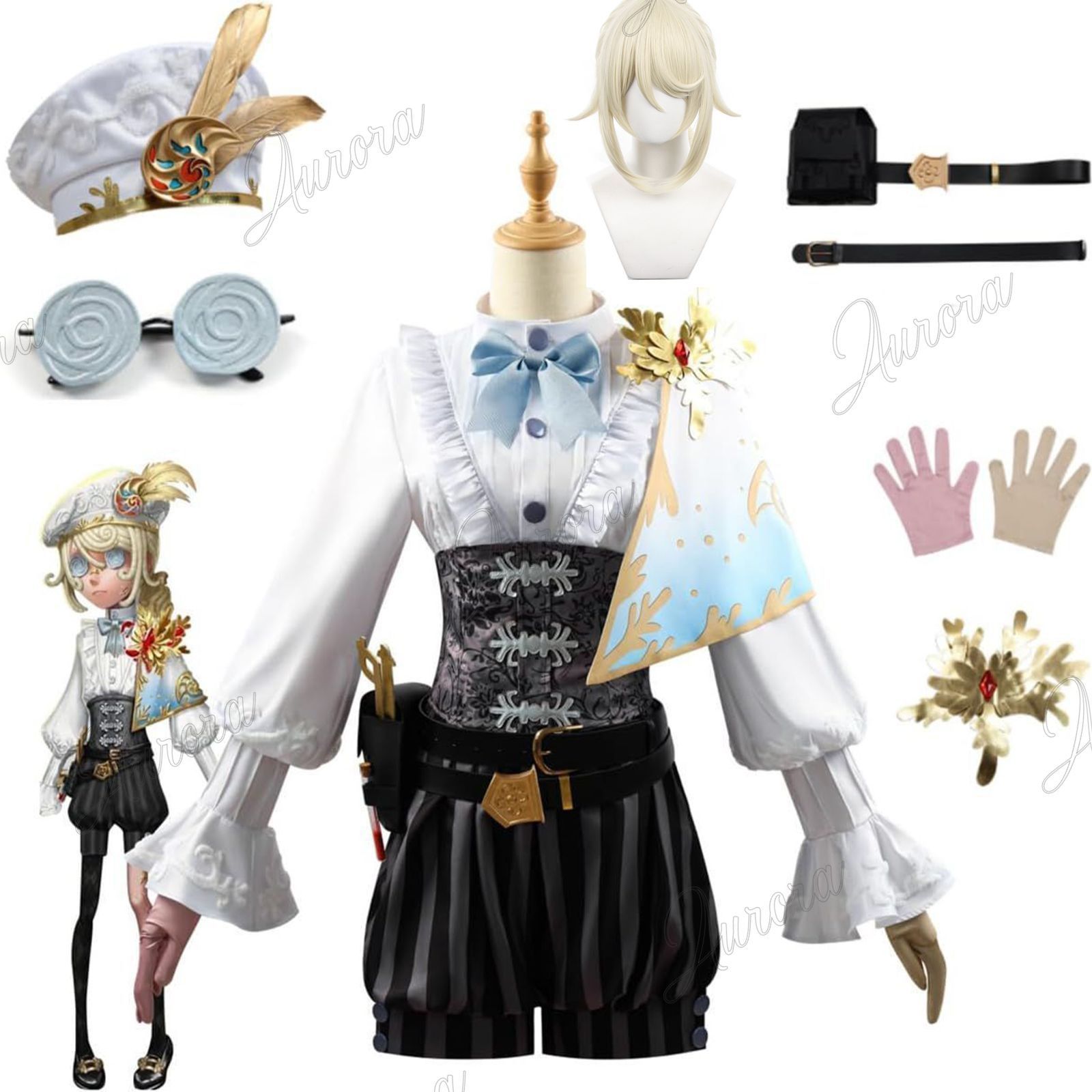 第五人格 画家 黄金比 コスプレ 衣装 ウィッグ 小道具