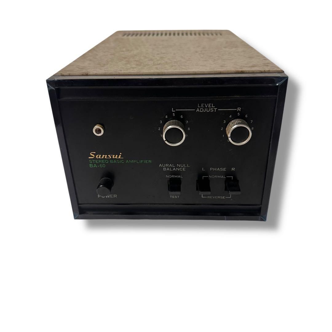 激 品 Sansui BA-60ステレオパワーアンプ オーディオ機器