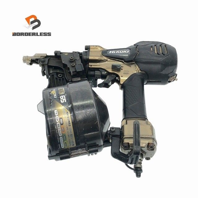品 HiKOKI ハイコーキ 90mm 高圧 ロール釘打機 NV65HR2 エアダスター付 コイルネイラ エア釘打機116845