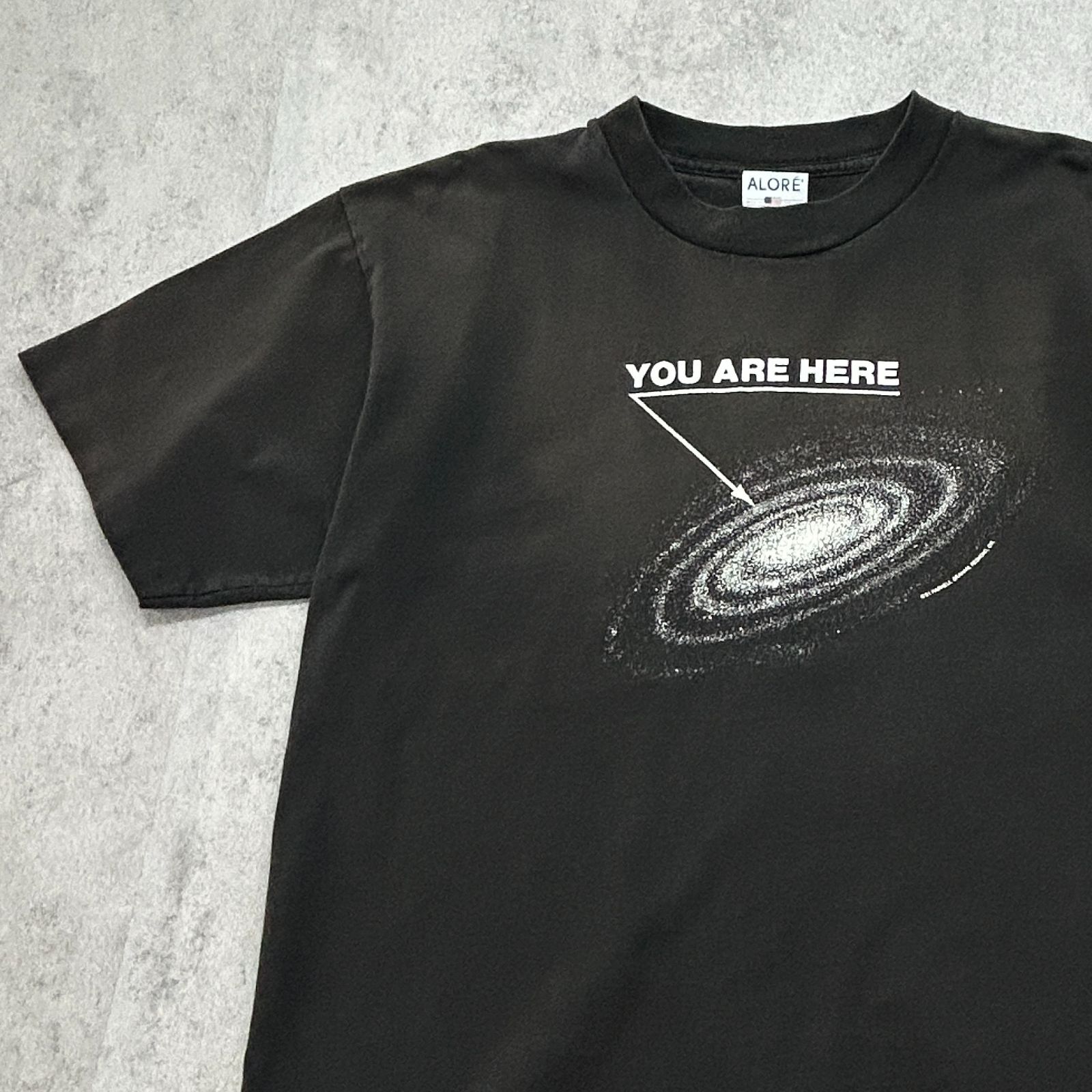 USA製 90s 銀河系 宇宙 星 YOU ARE HERE トップス 半袖Tシャツ