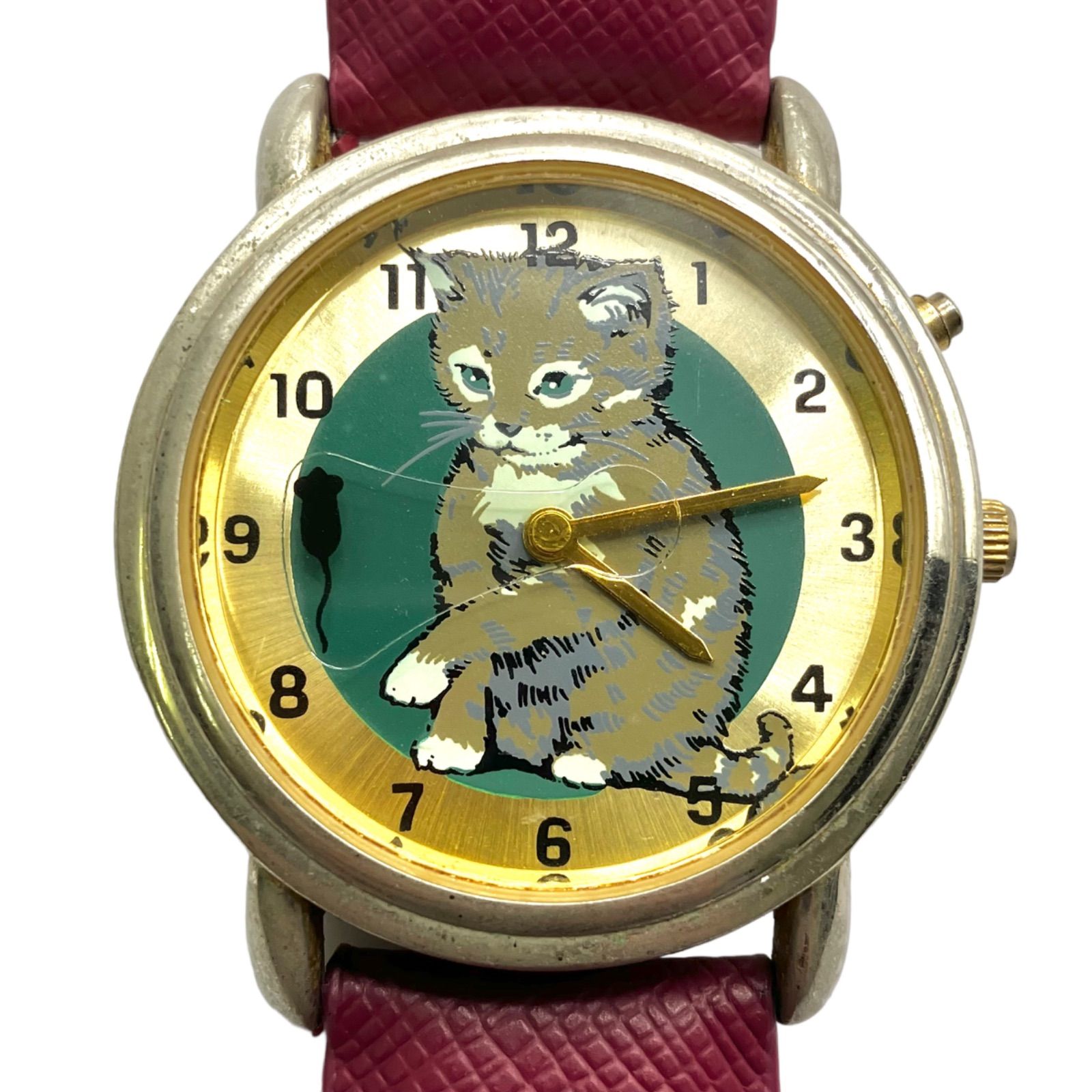 ネコが鳴く時計⭐️VALDAWN WATCH】 CAT AND MOUSE -WATCH ネコ