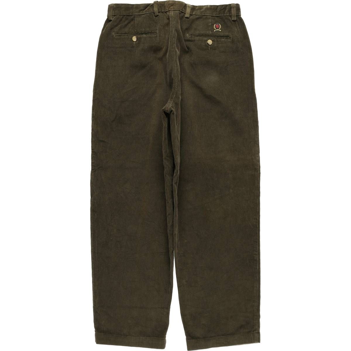 古着 90年代 トミーヒルフィガー TOMMY HILFIGER ツータック コーデュロイパンツ メンズw34相当 ヴィンテージ eaa587452