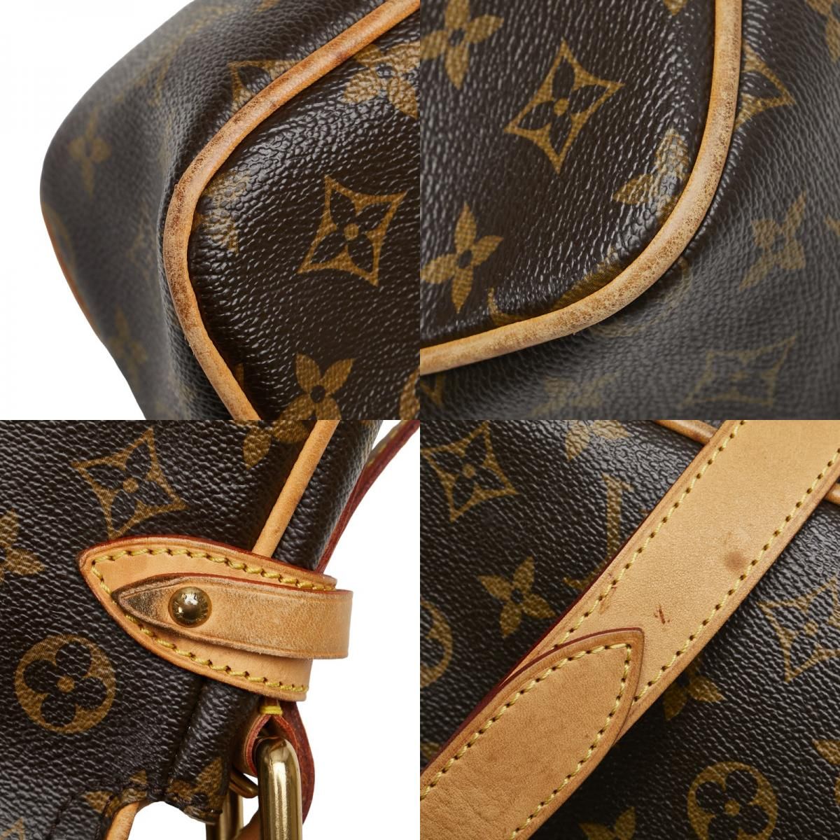 ルイ ヴィトン モノグラム ハドソンPM ショルダーバッグ ハンドバッグ 2WAY M40027 ブラウン PVC レザー レディース LOUIS VUITTON【1-0158155】