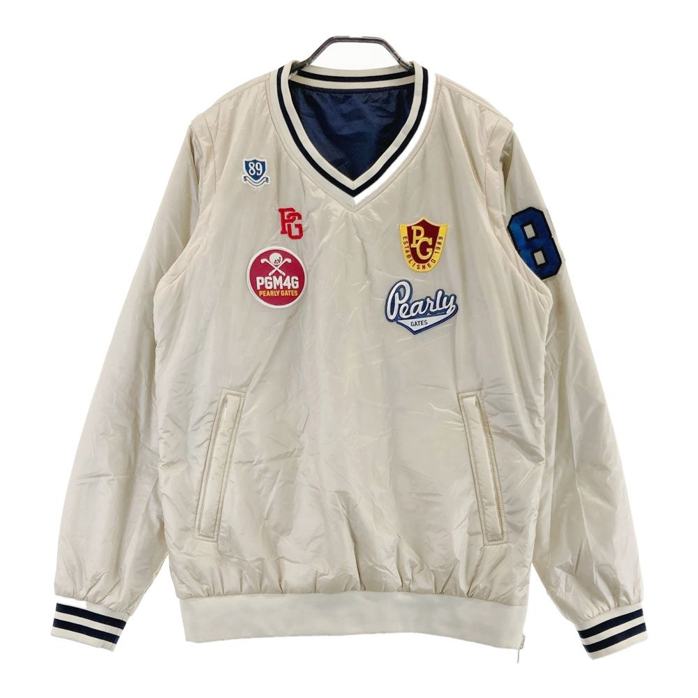 サイズ：5 PEARLY GATES パーリーゲイツ 2WAY リバーシブル 中綿ジャケット ネイビー系 [240101499466] ゴルフウェア メンズ ストスト