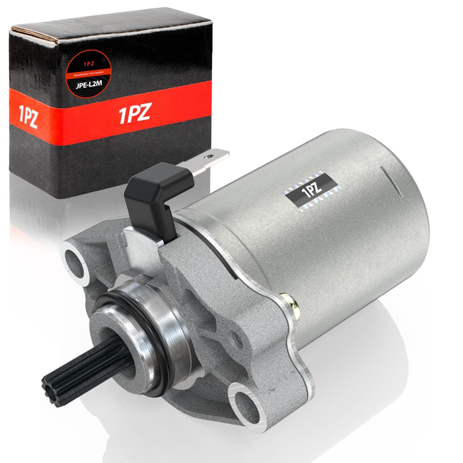 【人気商品】1PZ JPE-L2M セルモーター 耐久性 スズキ 2サイクル レッツ2 ZZ セピア ベルデ アドレスV50 31100-36C02 バイク 社外品 修理