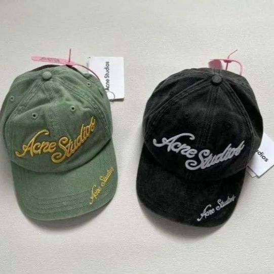 ★Acne Studios★3Dロゴ刺繍キャップ 大人気 ACNE STUDIOS アクネ ロゴ3D刺繍 キャップ 2色選択可