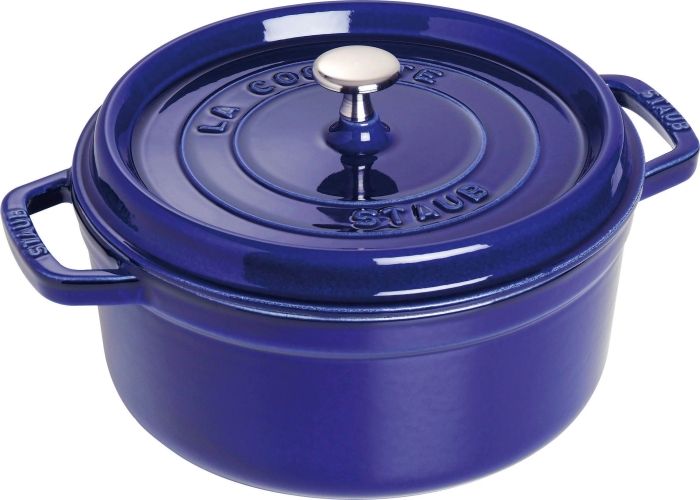 3営業日で発送 STAUB ストウブ ストウブ ピコ ココット ラウンド２６㎝ グランブルー RSTD205