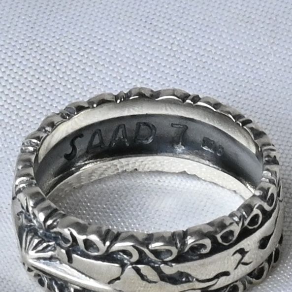 研磨済】SAAD リング 6号 シルバー925 クラック 太陽神 サード - メルカリ