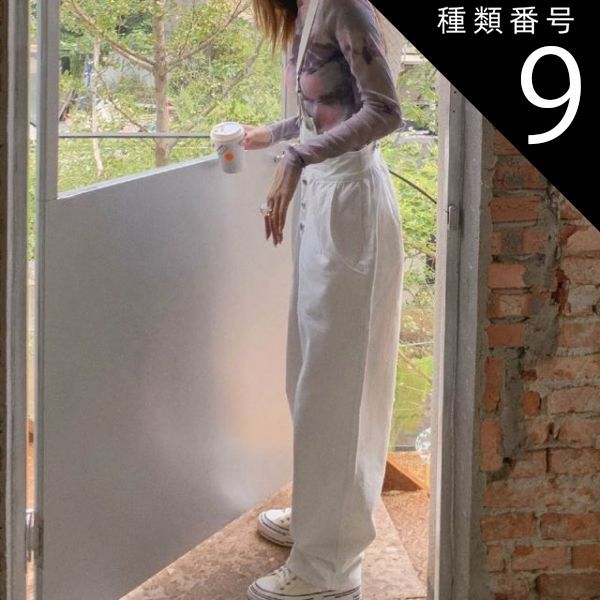 種類9：白/M パンツ サロペット ズボン かわいい 大人可愛い きれいめ シンプル カジュアル 大人 上品 おしゃれ お洒落 かっこいい 大人可愛い 大人女子 こなれ感 ラフ ラブリー キュート ガーリー 個性的 クール 主役級 存在感 とろみ感 抜け感 春