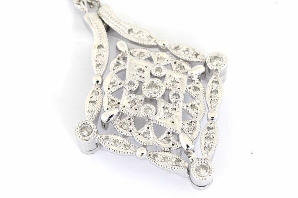 ダイヤモンド ネックレス D0.50ct K18WG 2WAY アクセサリー - メルカリ