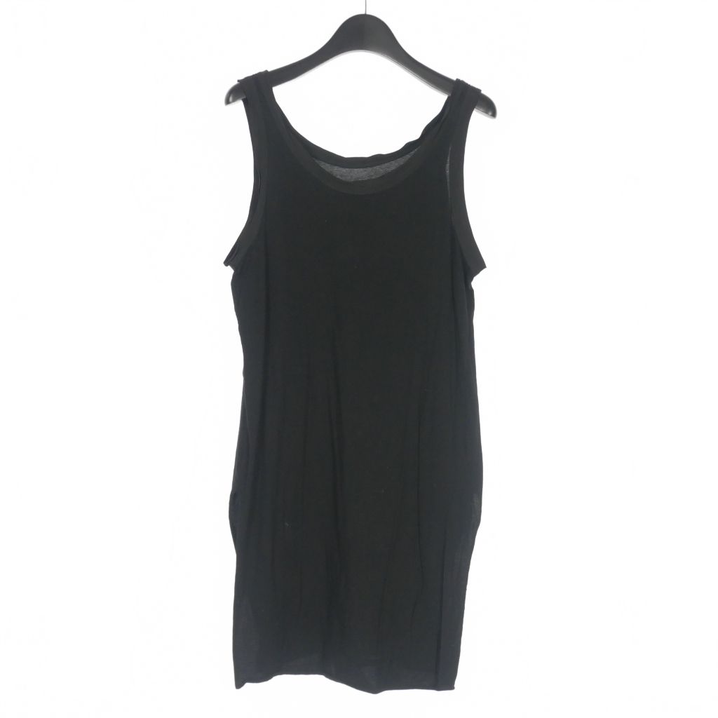 ユマワン UMA WANG TUMA TOP ロングタンクトップ カットソー ノースリーブ トップス S 黒 ブラック