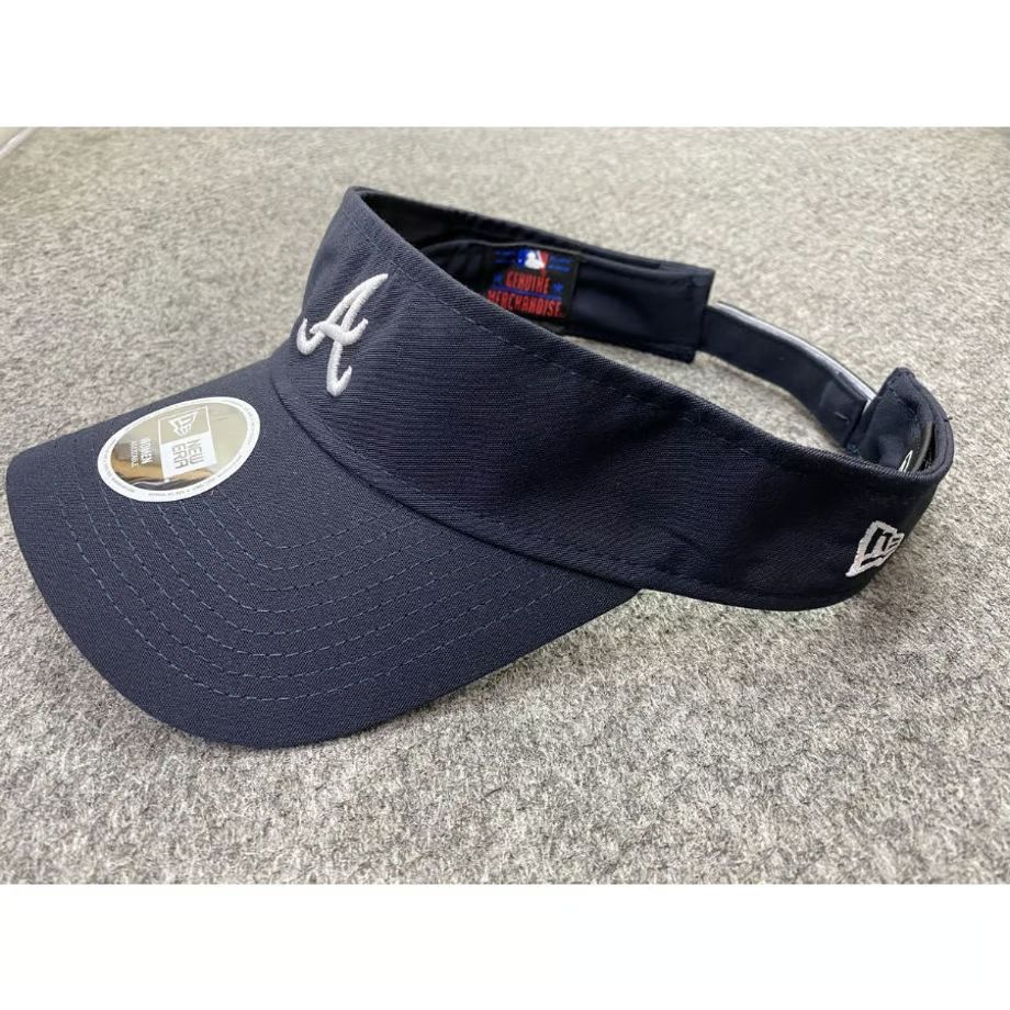 Essential ニューエラ NEWERA サンバイザー Braves アトランタ ブレーブス MLB サイズ調節可
