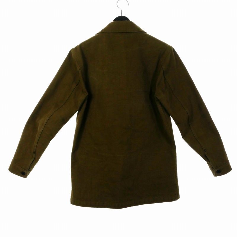 希少 HUGO BOSS ミリタリー ワーク カバーオールジャケット 緑 カーキ 50s French Army Olive Green Work Jacket 1 | Ugl