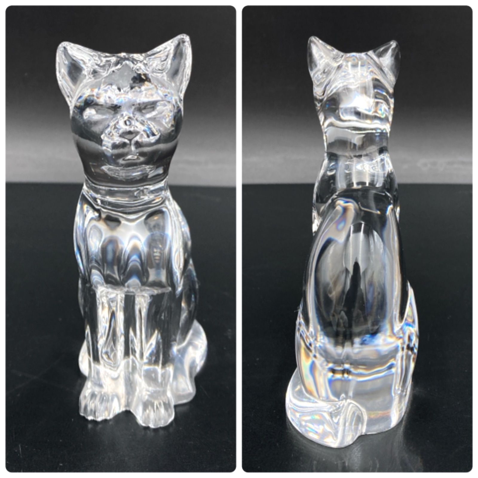 MZ296) Royal Copenhagen Crystal 猫 クリスタルガラス フィギュリン 置物 現状品 - メルカリ