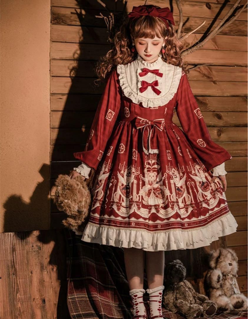 ♥ ロリータワンピース ひざ丈お出かけ普段着に最適