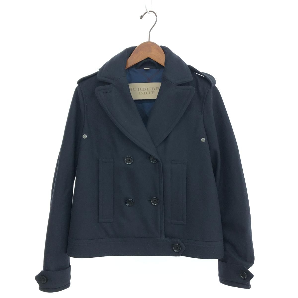 Burberry Brit バーバリーブリット ショート丈 Pコート サイズ:UK8