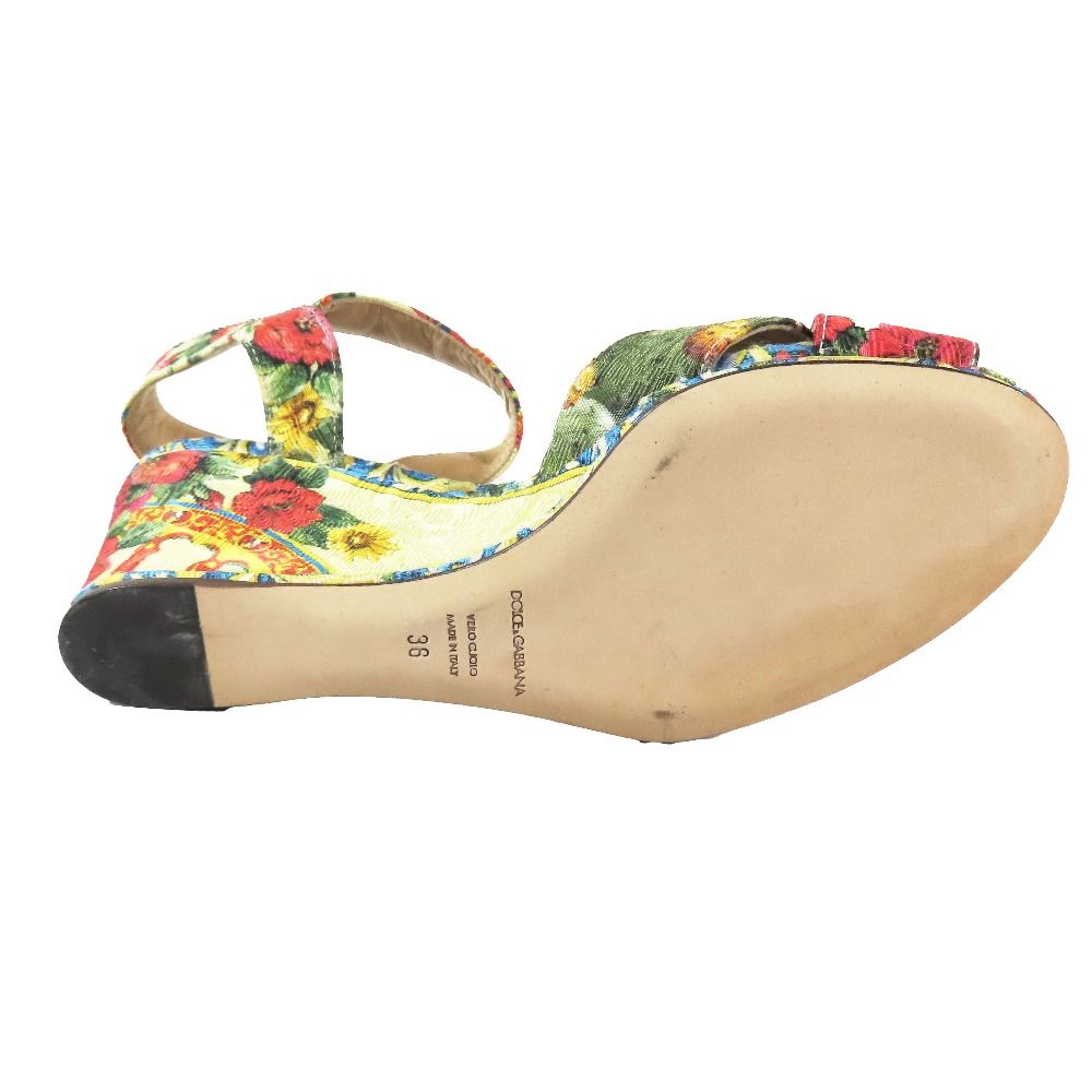 ドルチェ＆ガッバーナ　サンダル　美品 新品同様 DOLCE&GABBANA ドルチェアンドガッバーナ ウェッジ