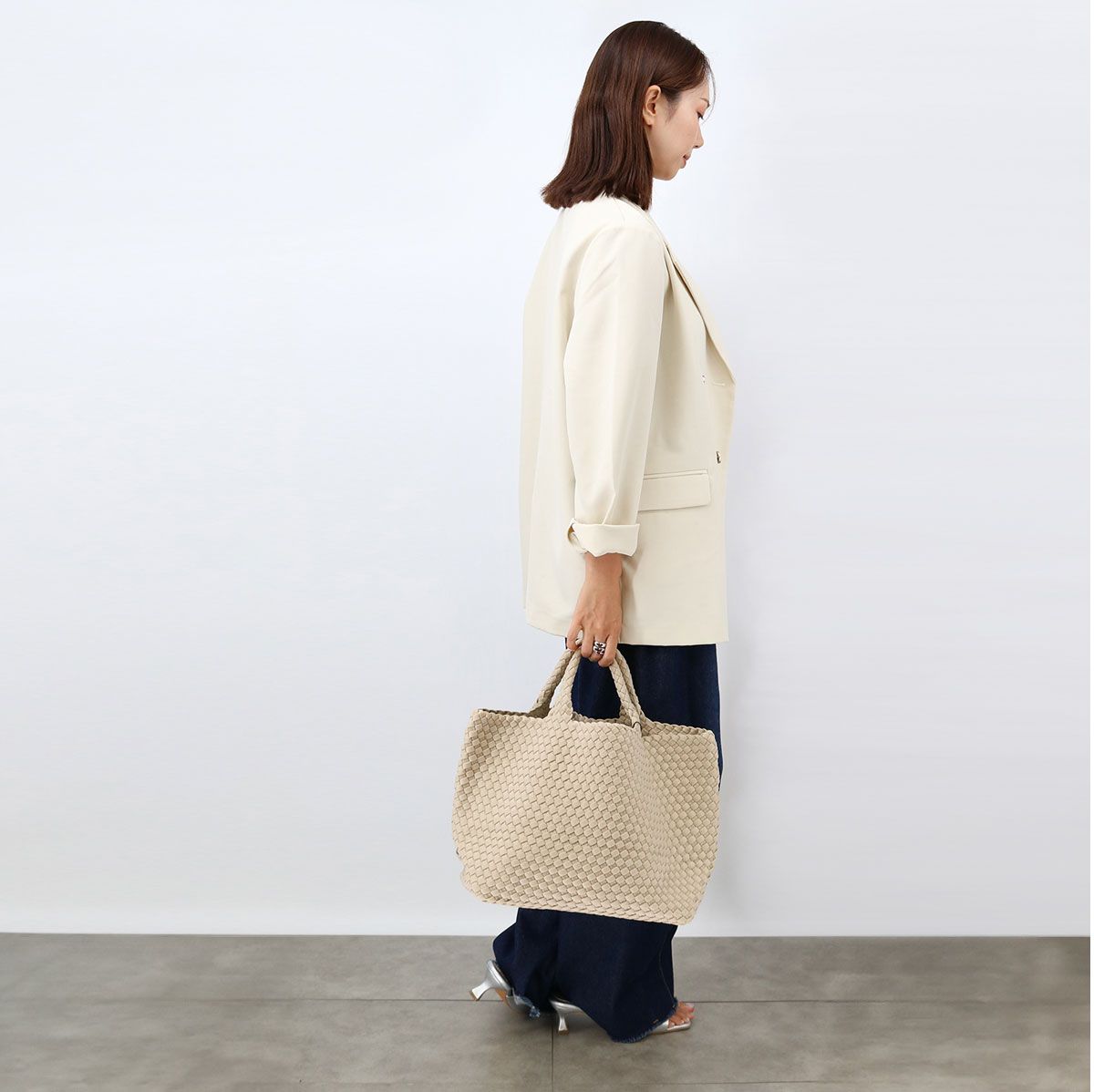 □NAGHEDI ナゲディ St Barths Medium Tote SN03013
