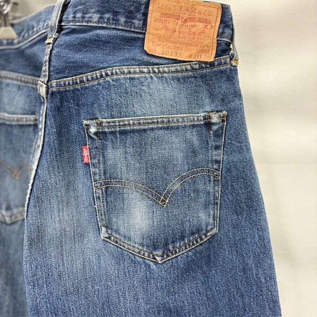 LEVI'S 501 XX デニム W34 L36 ビックE バレンシア製 LEVI'S 90年代 BIG E 501XX バレンシア工場 デニムボトム セルビッチ