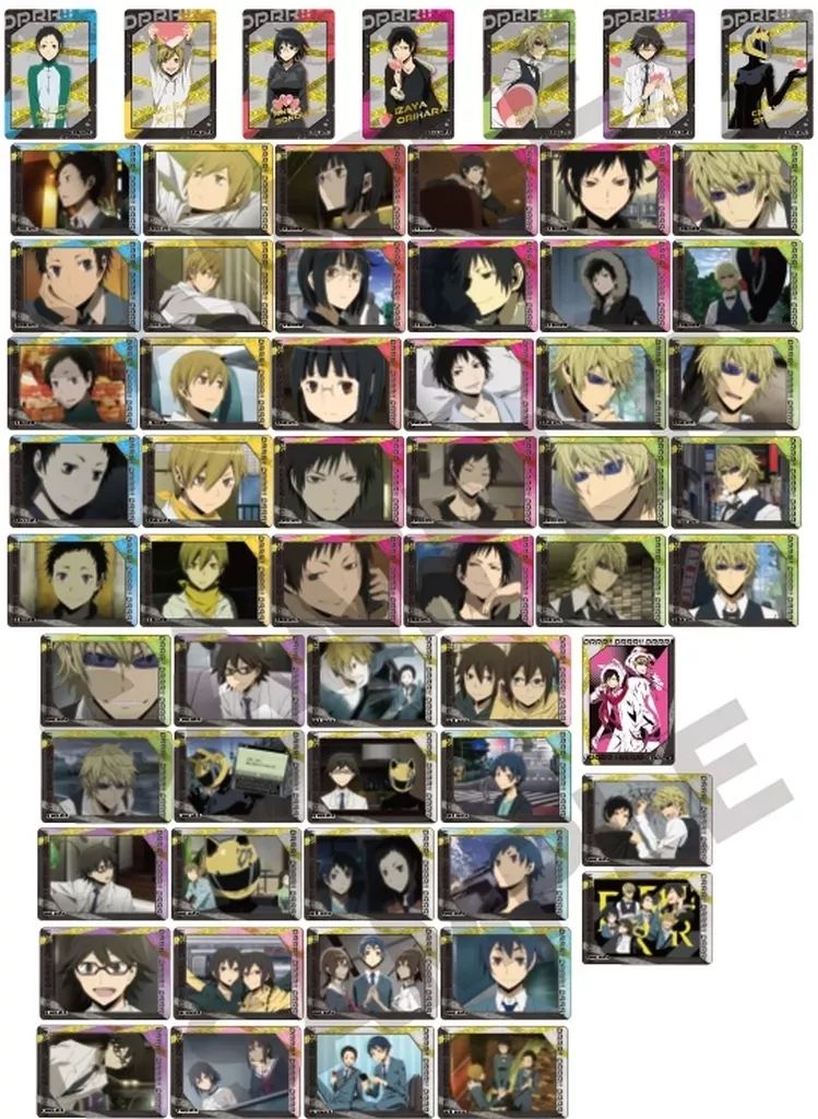 デュラララ!! AMNIBUS BOX特典 平和島静雄 折原臨也 6点セット TV