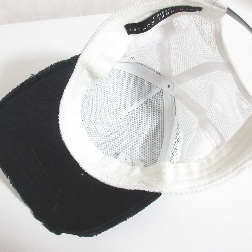 ☆希少美品☆ヨシノリコタケ デザイン　444ビーズメッシュキャップ YOSHINORI KOTAKE DESIGN 新品 ヨシノリコタケ 2TONE 444LOGO