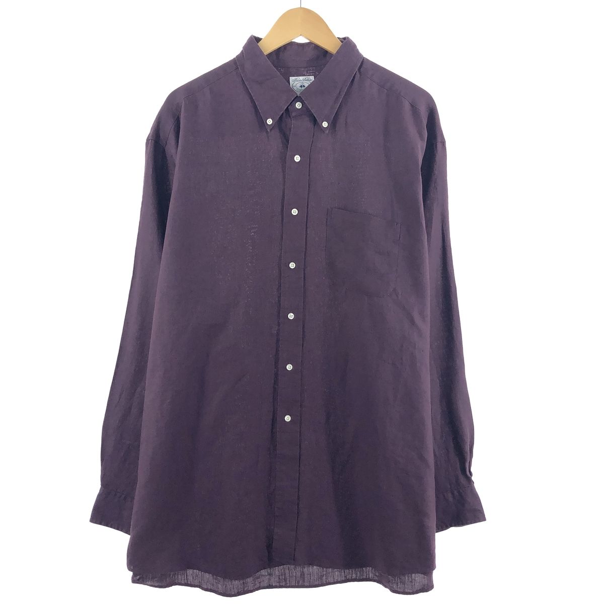 古着 ブルックスブラザーズ Brooks Brothers Est.1818 長袖 リネンシャツ メンズXXL /eaa374867 /eaa374867