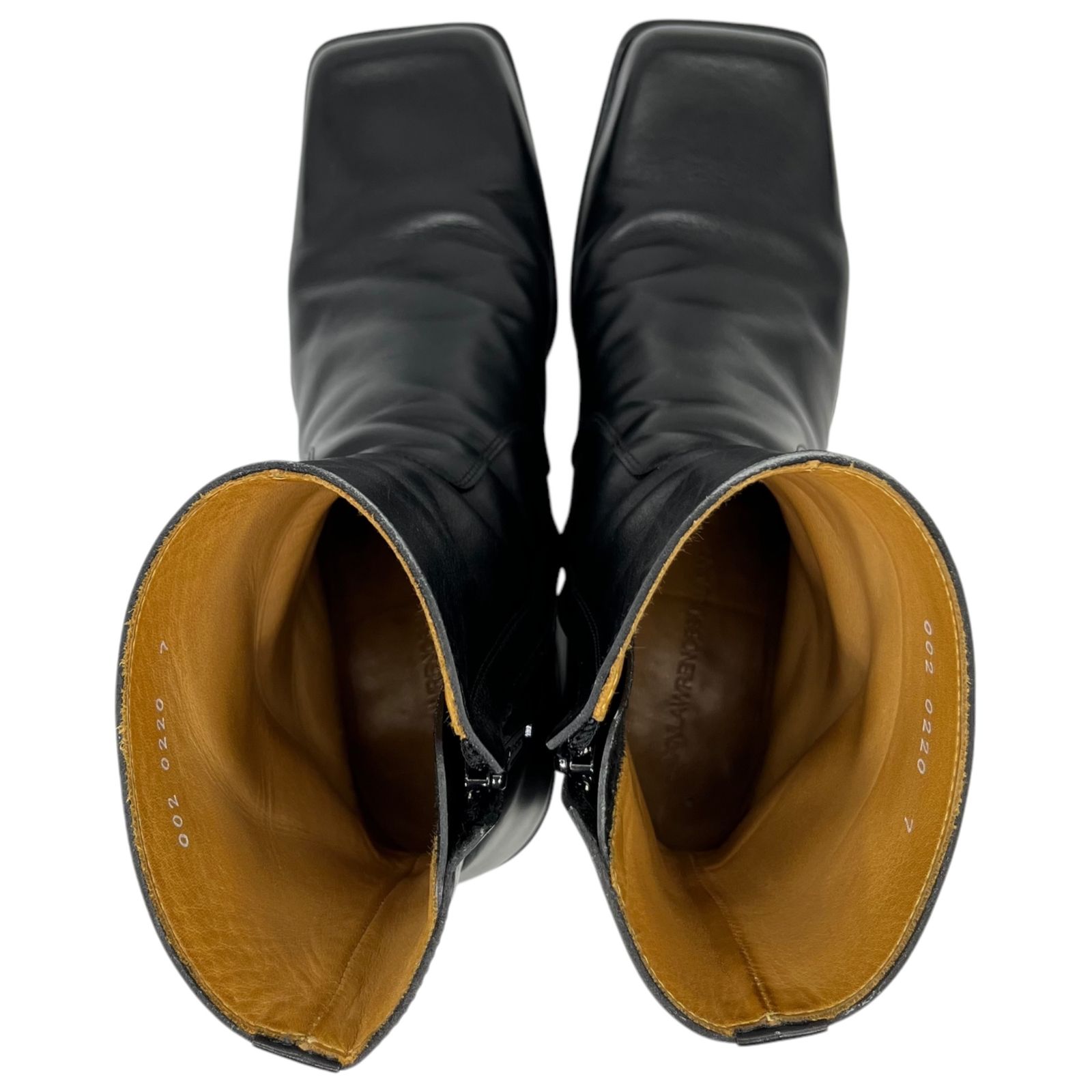 JOHN LAWRENCE SULLIVAN スクエアトゥヒールブーツ