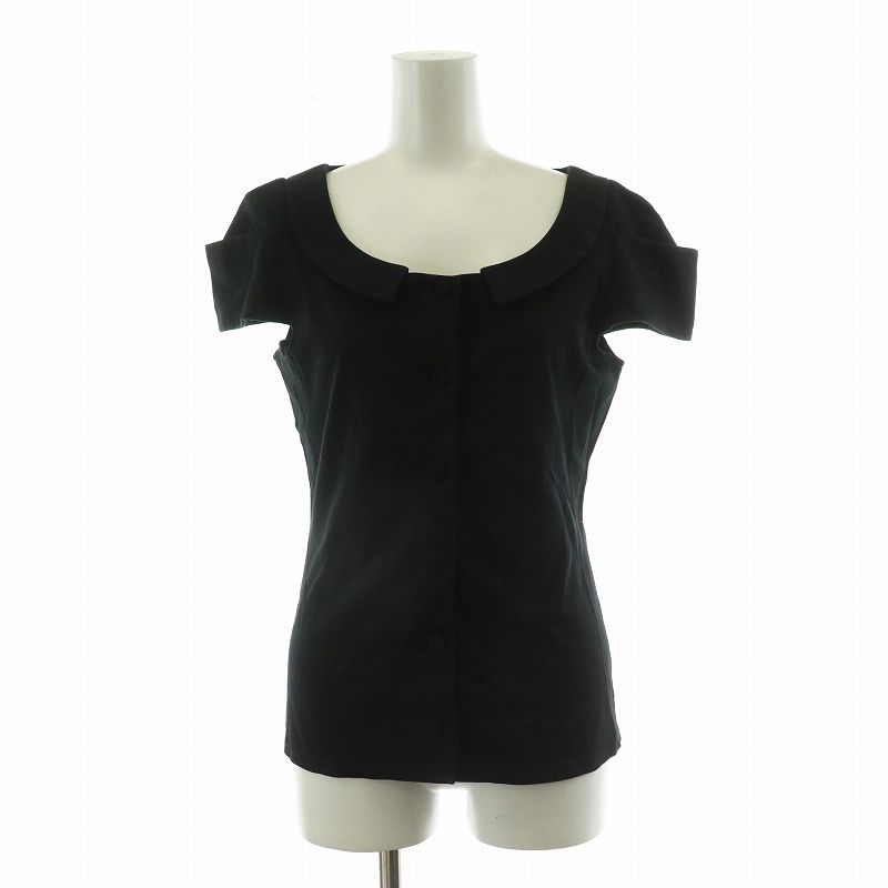 フォクシーニューヨーク FOXEY　黒 半袖 カットソー 40 FOXEY NEW YORK - FOXEY NEWYORK フォクシーニューヨーク T