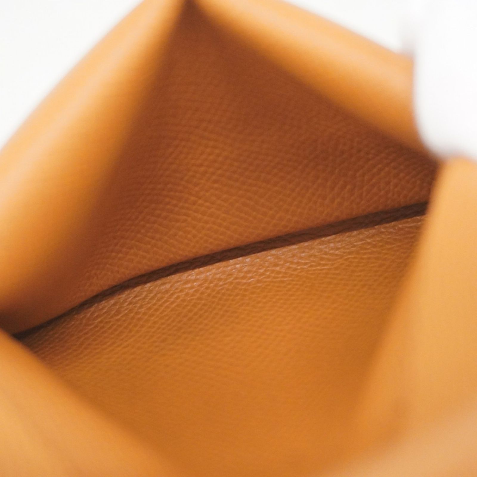 【送料無料】 エルメス Hermes エルメス 財布 コインケース カルヴィデュオ ヴォーエプソン ゴールド W刻印メンズ レディース 在庫商品26