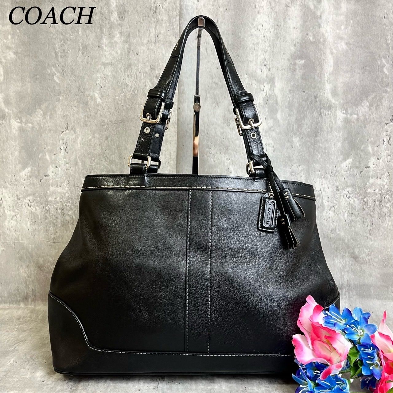 ✨極美品✨ COACH コーチ トートバッグ ハンドバッグ バックル 