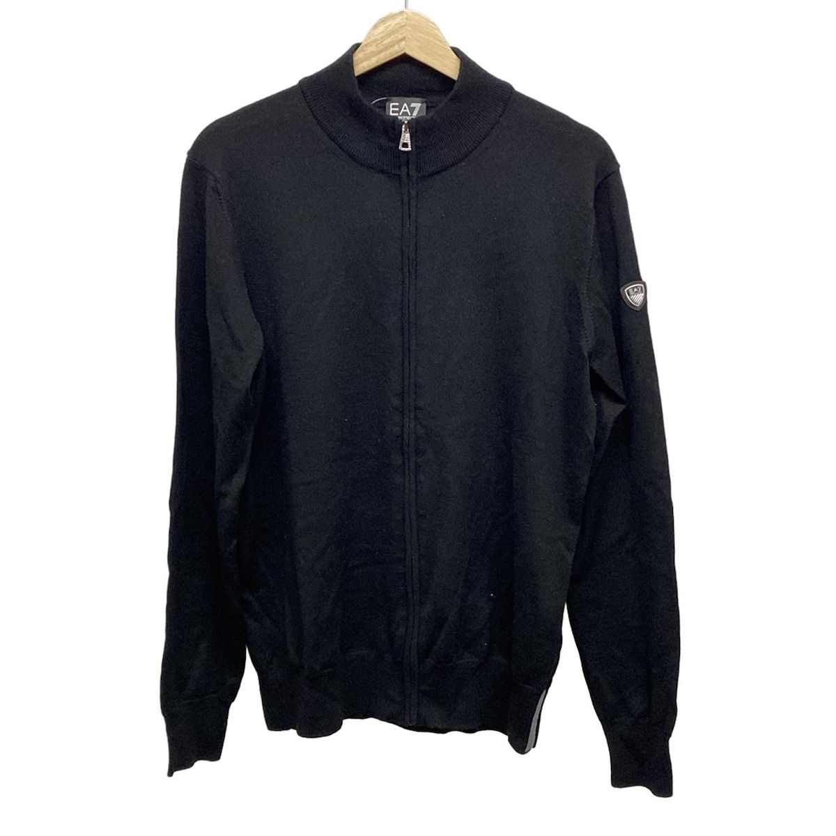 新品 EMPORIO ARMANI ニット ブルゾン MA-1 ジャケット 総柄 グリーン【52】エンポリオ 316353 EMPORIO ARMANI(エンポリオアルマーニ) ⁄ ライナー レイヤード ジップ